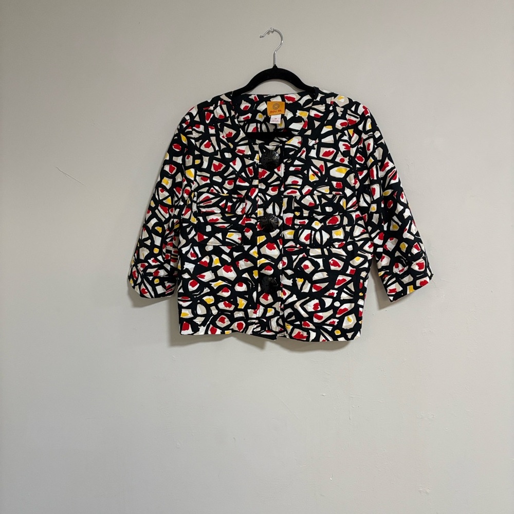 Ruby Rd Colorful Geometric Patterned Jacket - Picture 3 of 8